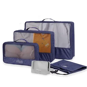 VERAGE Packing Cubes for Suitcases, 6 Set Travel Organizer Bags for Carry on Luggage, Suitcase Organizer Bags Set for Travel Essential