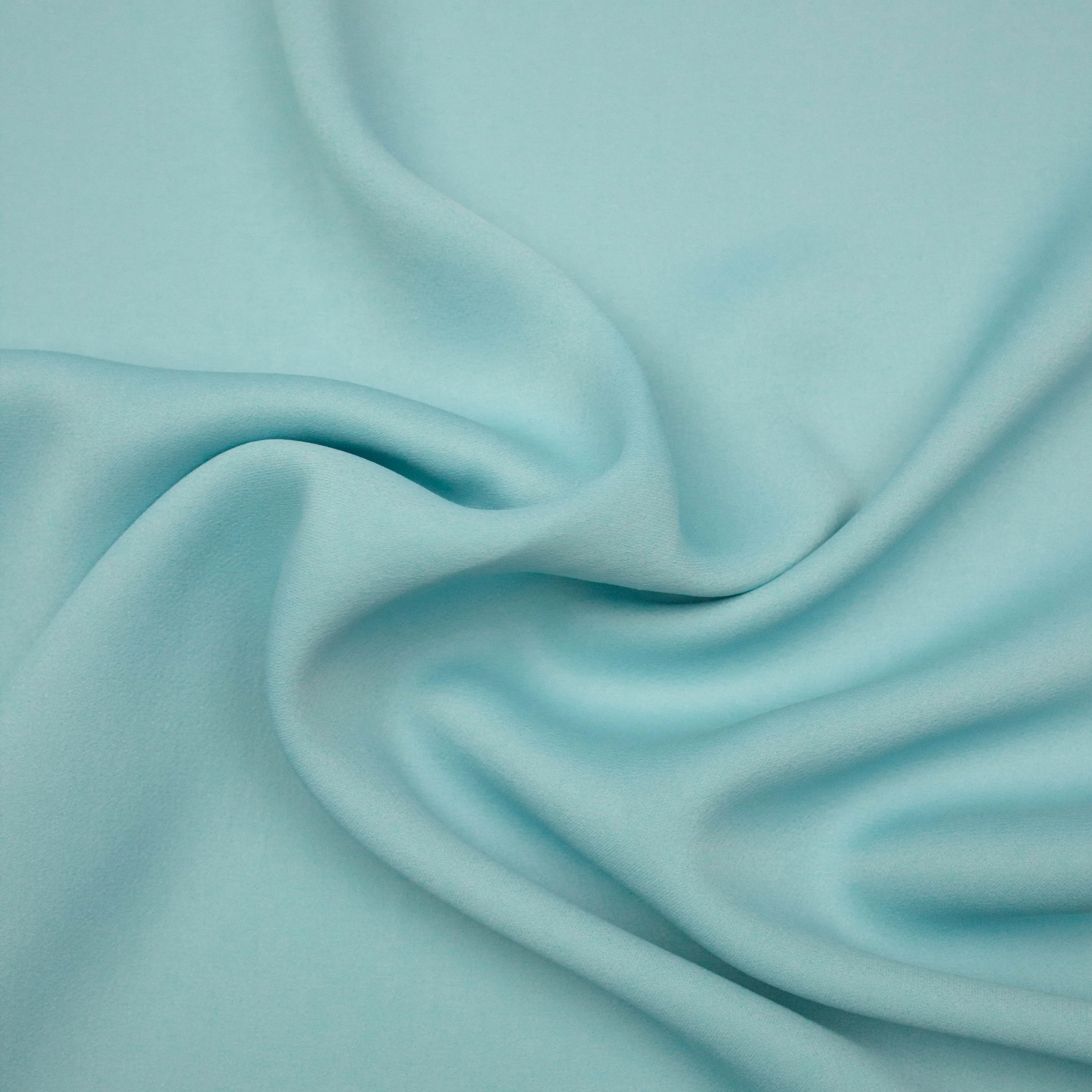 Victoria Light Turquoise Viscose Crêpe Satin SHOWROOM SAMPLE 34CM X 60CM