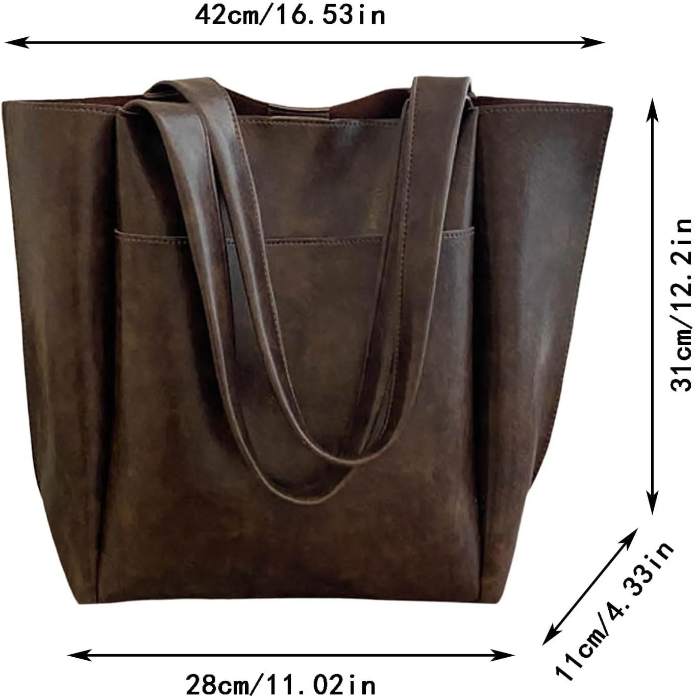 Women Handbags Top Handle Satchel Purse Shoulder Bag Hobo Bag Work Set 2pcs Hobo, Silver