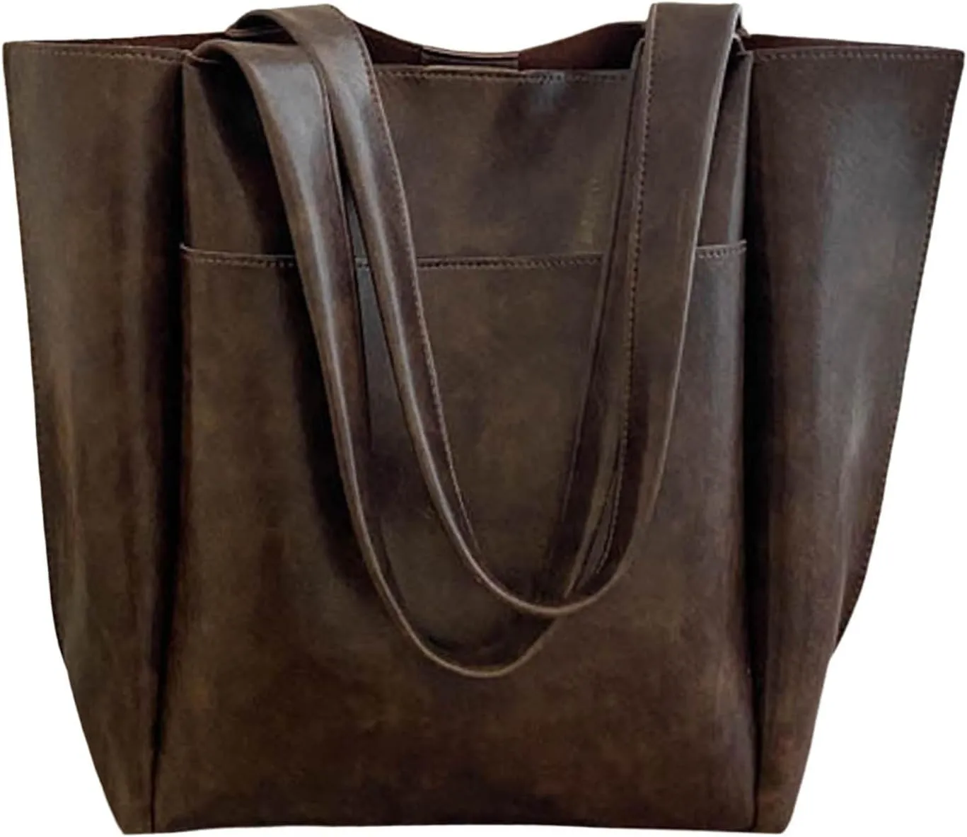 Women Handbags Top Handle Satchel Purse Shoulder Bag Hobo Bag Work Set 2pcs Hobo, Silver