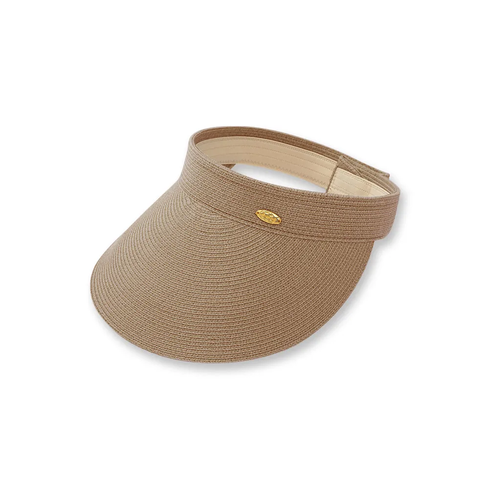 Women's Wide-Brim Roll-up Foldable Straw Hat UPF 50 