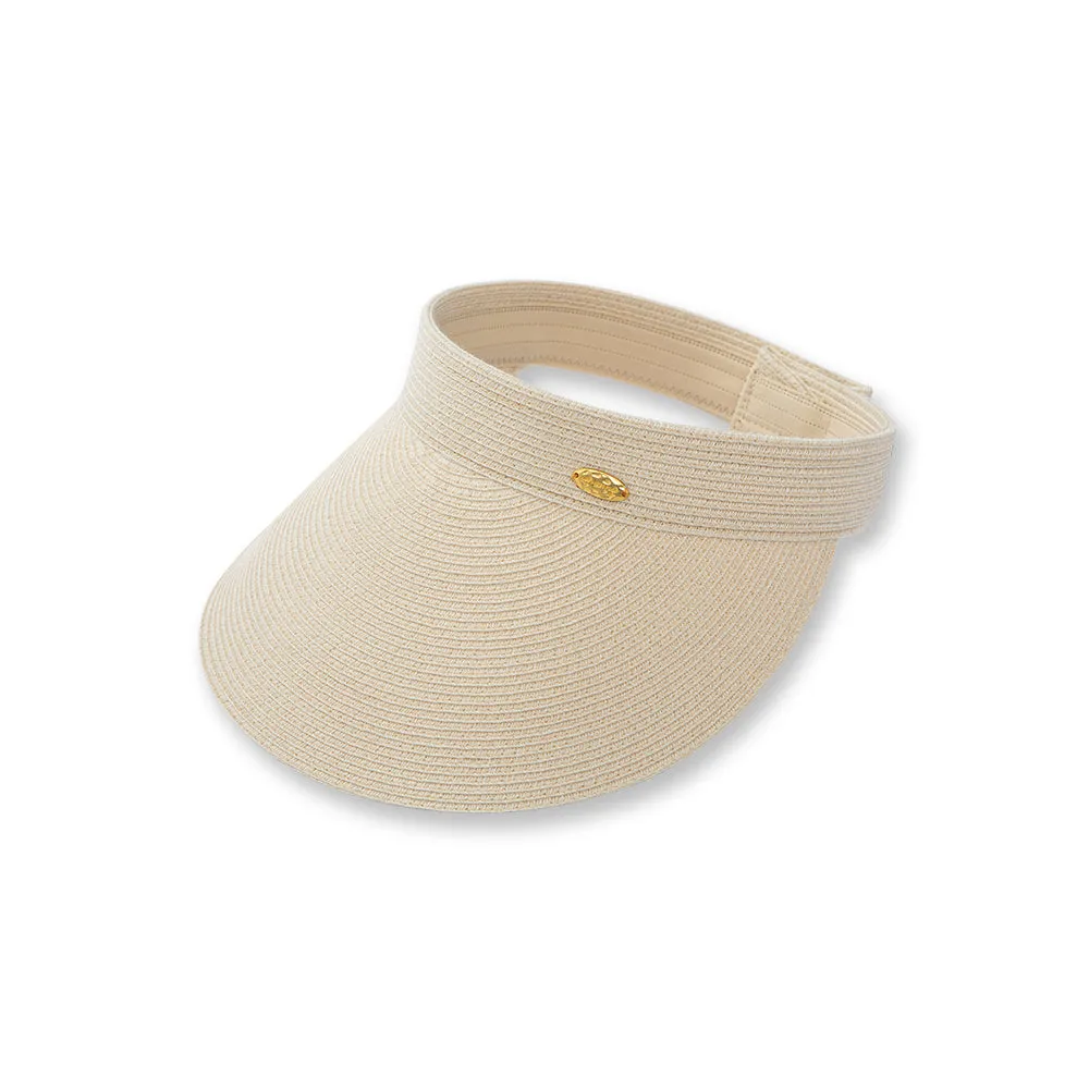 Women's Wide-Brim Roll-up Foldable Straw Hat UPF 50 