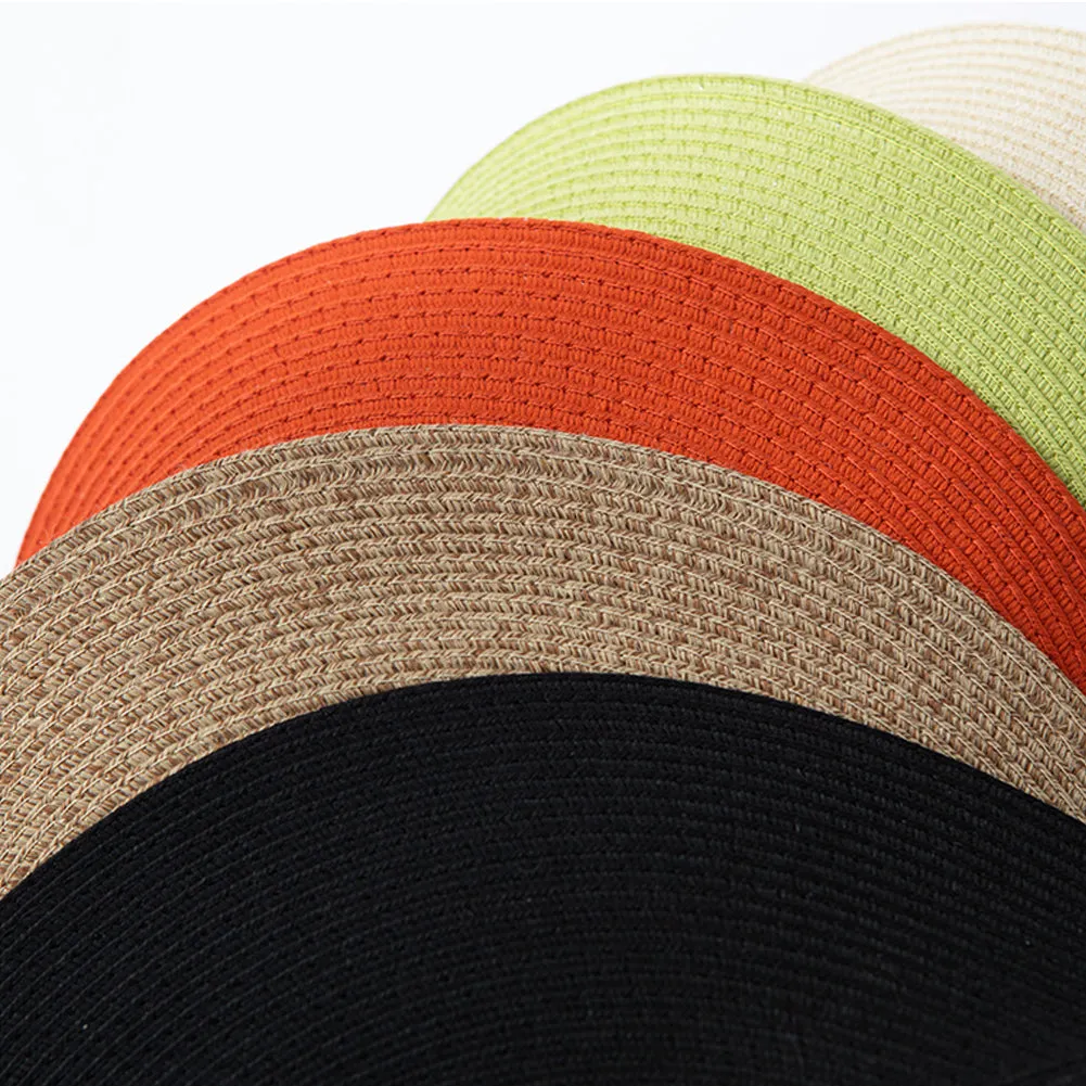 Women's Wide-Brim Roll-up Foldable Straw Hat UPF 50 