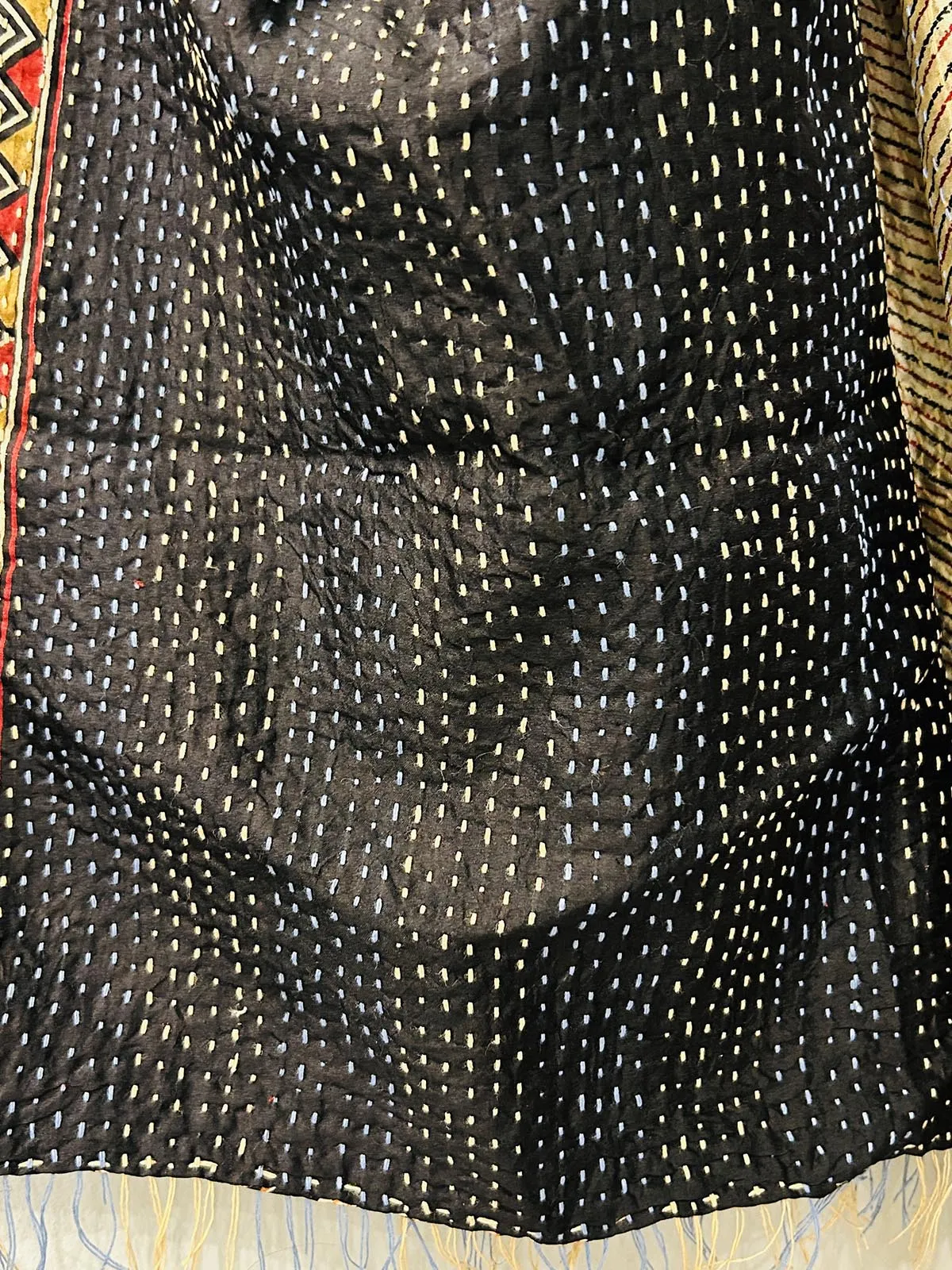 Yama Kantha Stole Red